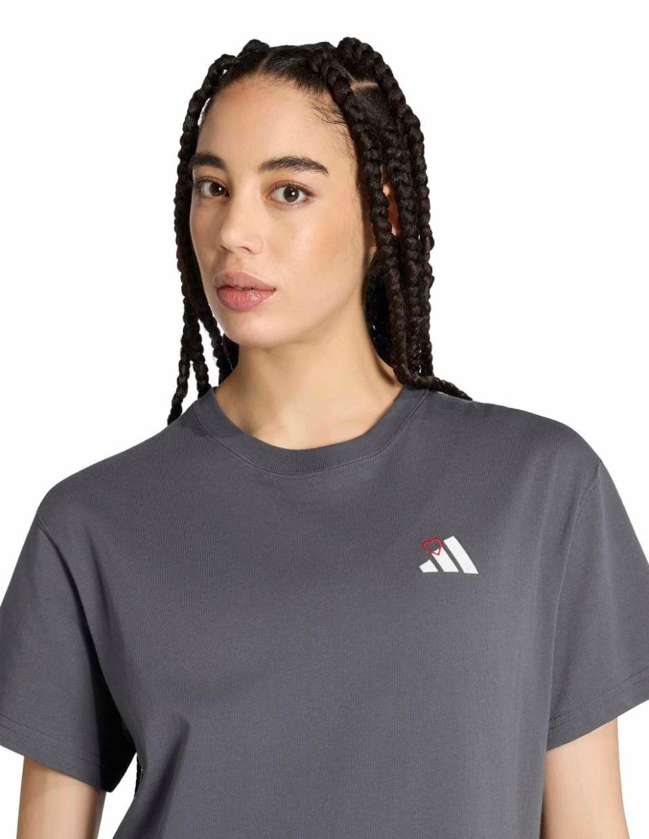 Playera manga corta Adidas Originals Standalone cuello redondo para mujer