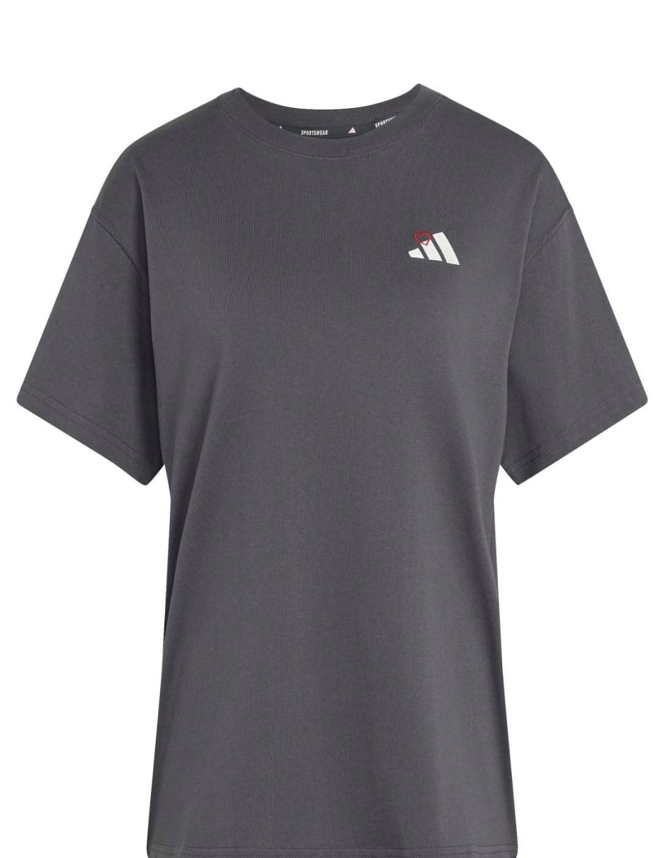 Playera manga corta Adidas Originals Standalone cuello redondo para mujer