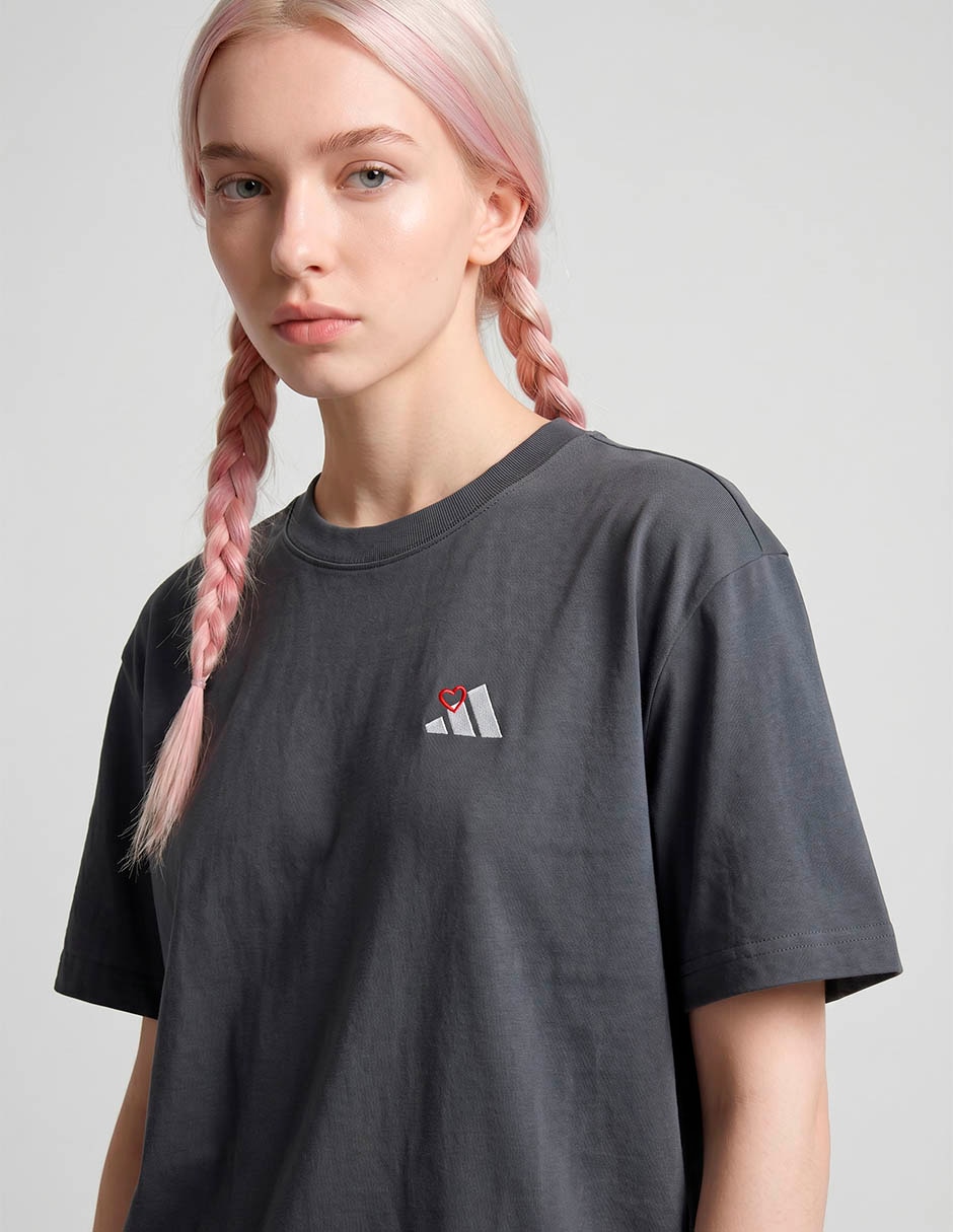Playera manga corta adidas originals standalone cuello redondo para mujer