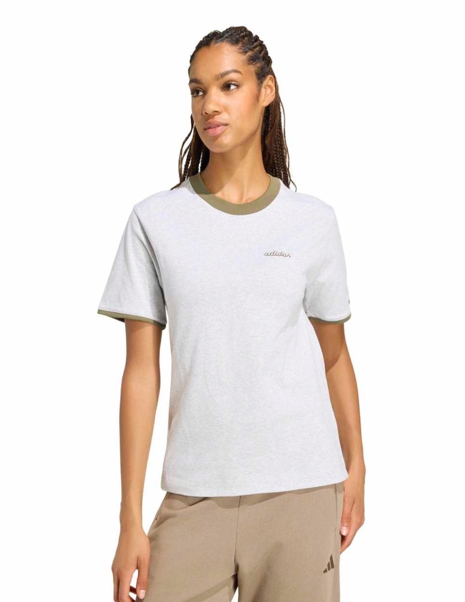 Playera manga corta Seasonals cuello redondo mujer Playera manga corta Seasonals cuello redondo mujer