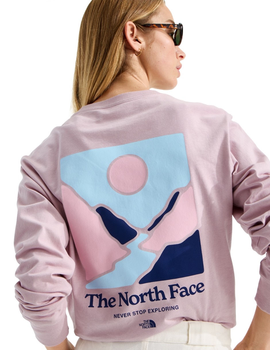 Playera manga corta THE NORTH FACE cuello redondo para mujer