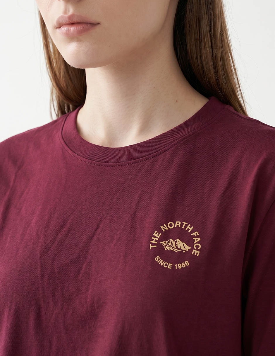 Playera manga corta the north face cuello redondo para mujer