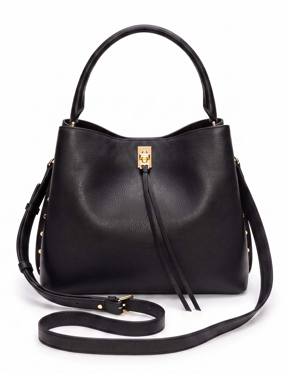 Bolsa satchel de piel para mujer 1