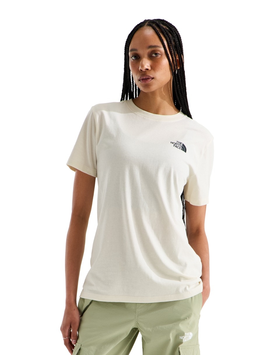 Playera manga corta cuello redondo para mujer