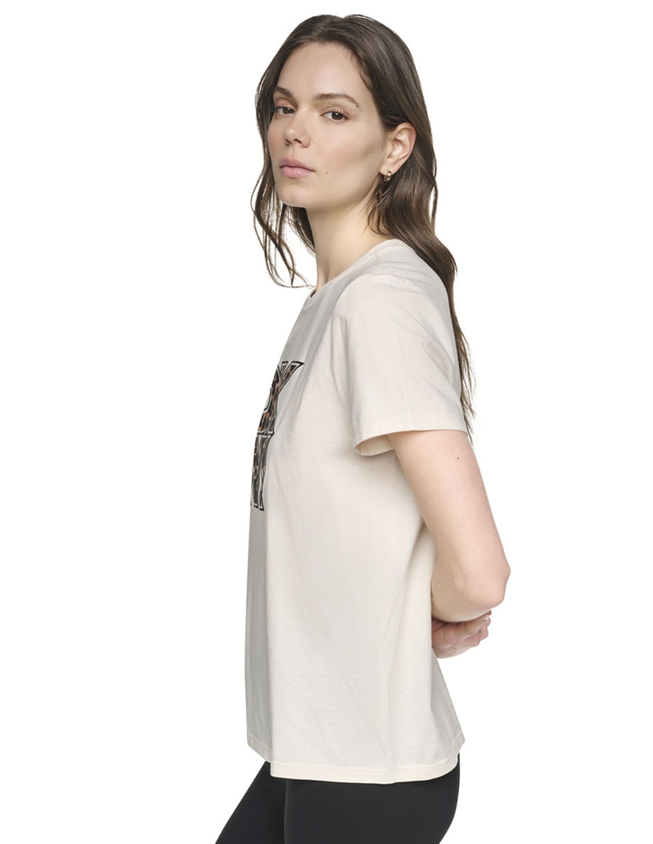 Playera manga corta cuello redondo para mujer 3