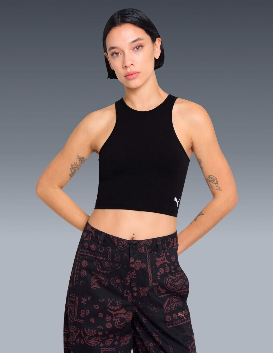 Playera Wardrobe Ess Tank Top cuello redondo para mujer Playera Wardrobe Ess Tank Top cuello redondo para mujer