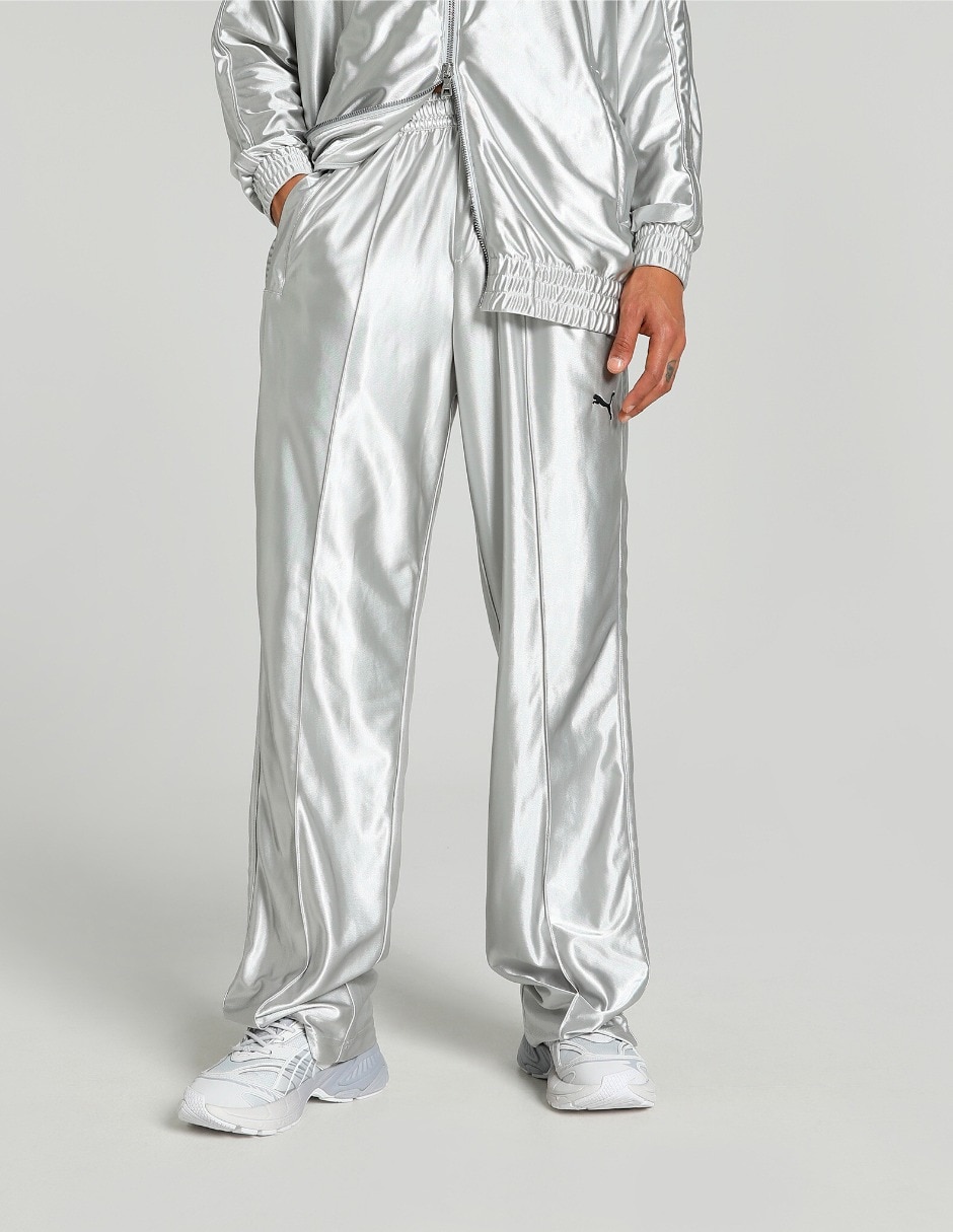 Pants regular T7 Oversized Metal con elástico para mujer Pants regular T7 Oversized Metal con elástico para mujer