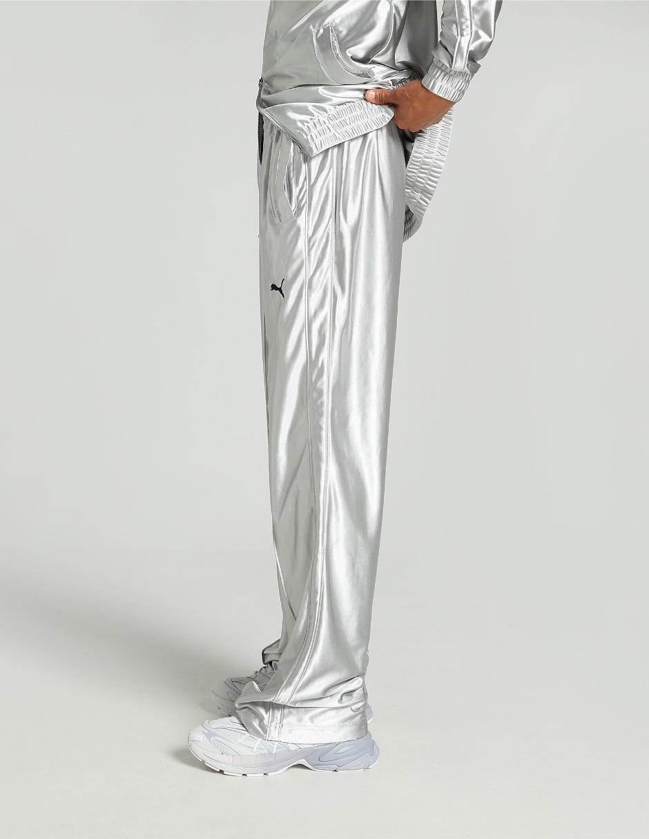 Pants regular T7 Oversized Metal con elástico para mujer 3