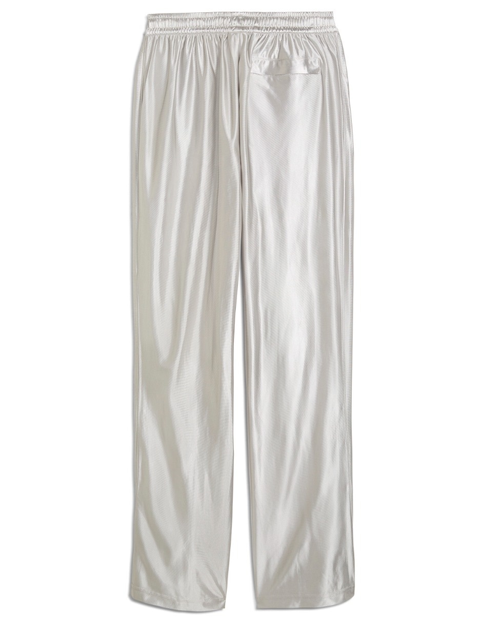 Pants regular T7 Oversized Metal con elástico para mujer 5