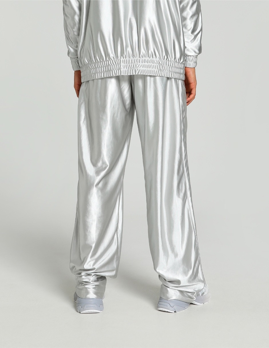 Pants regular T7 Oversized Metal con elástico para mujer 6