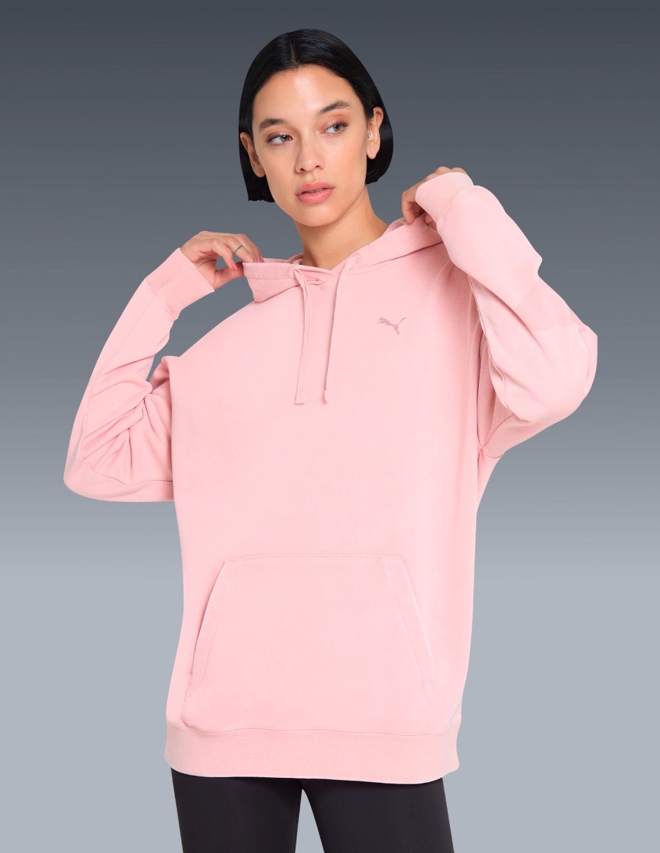 Sudadera con Con bolsillos ESS ELEVATED Relaxed Wash Hoodie TR para mujer Sudadera con Con bolsillos ESS ELEVATED Relaxed Wash Hoodie TR para mujer