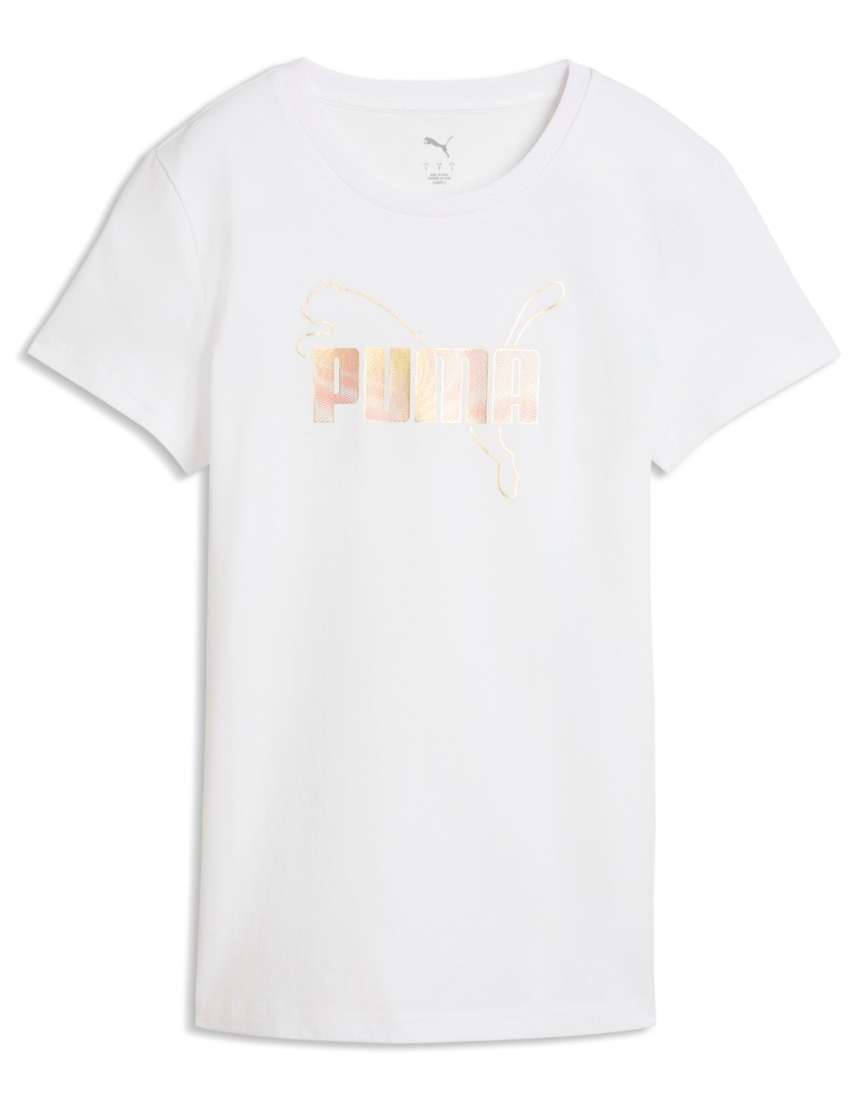 Playera ESS Logo Lab Metallic manga corta para mujer Playera ESS Logo Lab Metallic manga corta para mujer