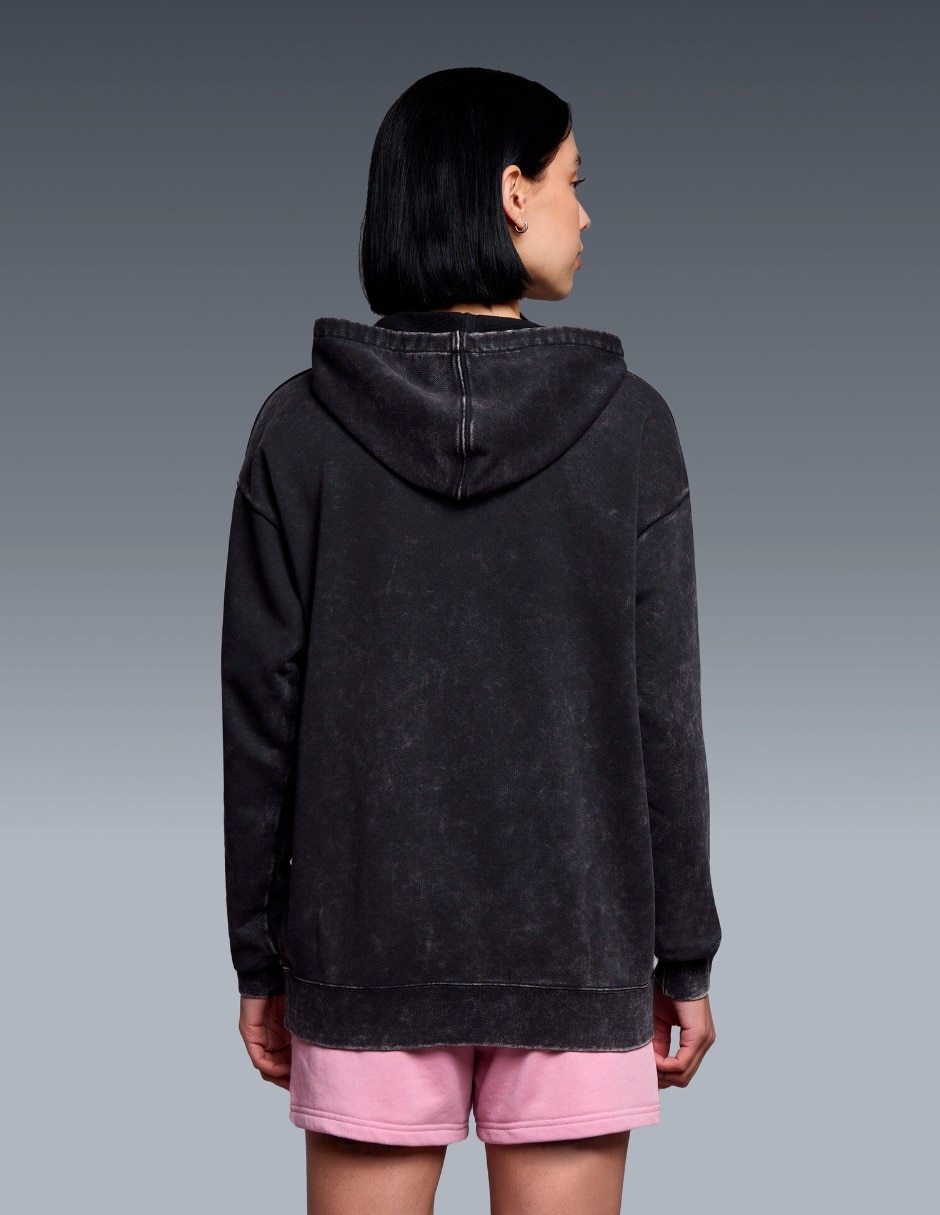 Sudadera con Con bolsillos PUMA ESS ELEVATED Relaxed Wash Hoodie TR para mujer