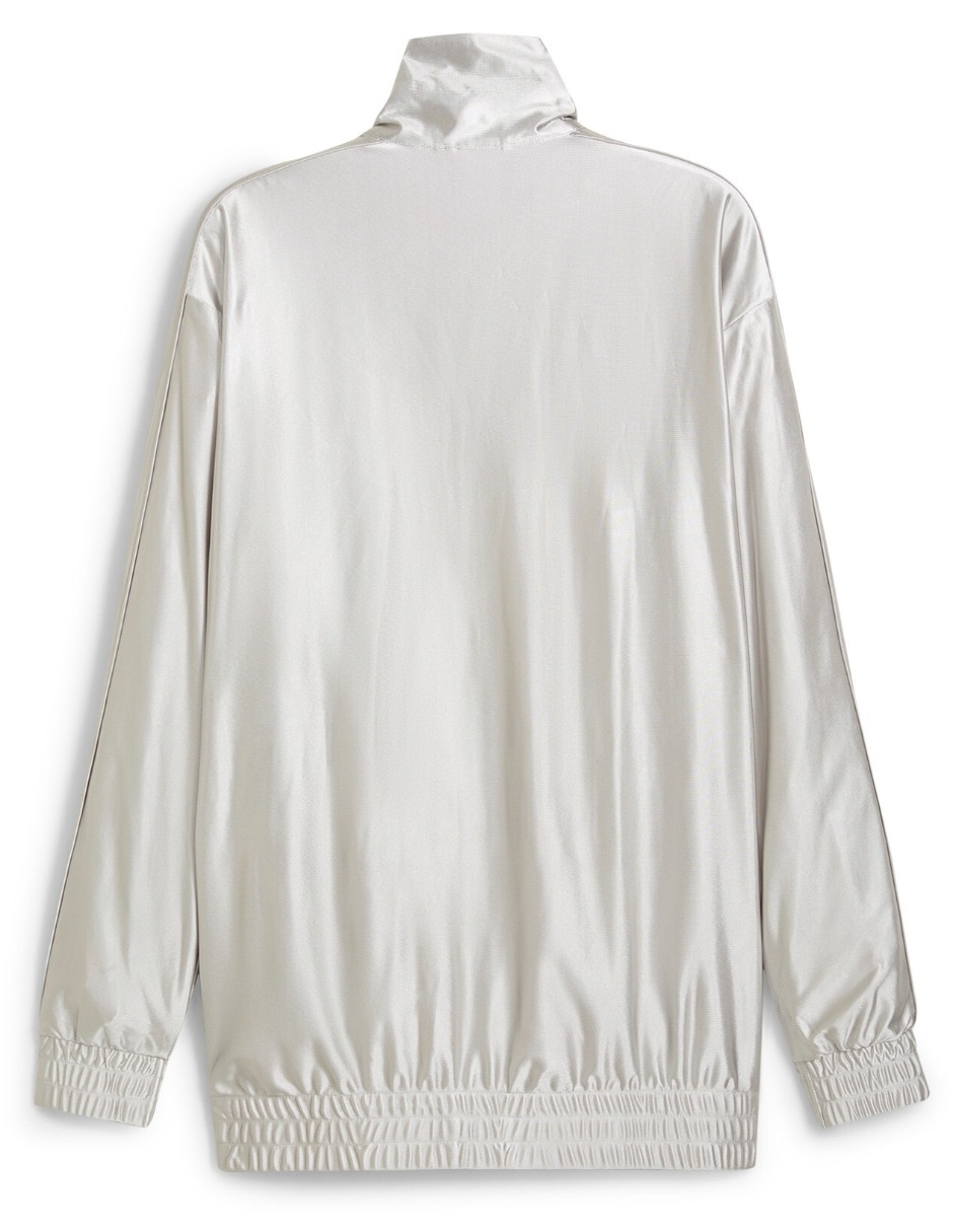 Chamarra Casual PUMA T7 Oversized Metallic Track Jacket No impermeable de Algodón para mujer