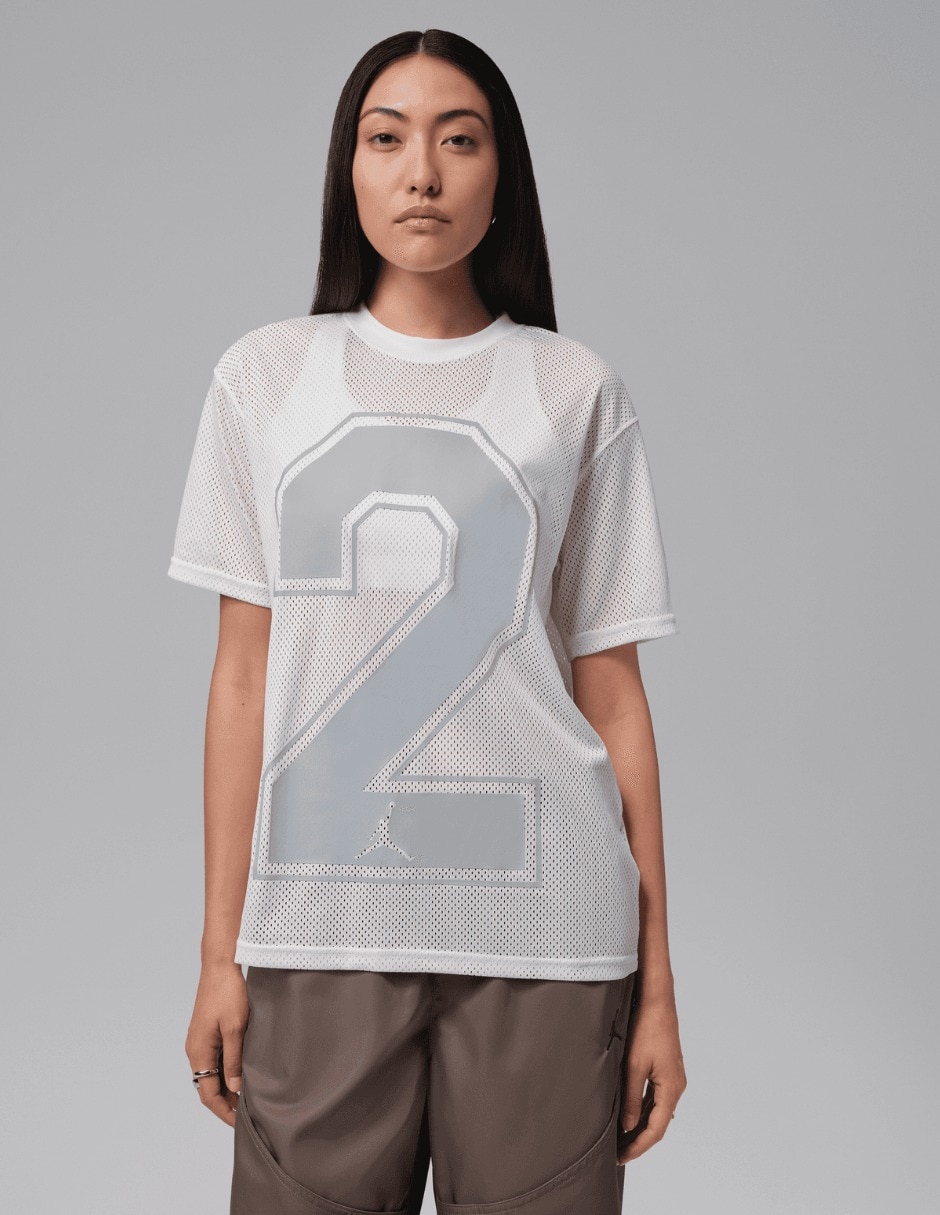 Playera manga corta w j flt ss gf tee jdn apla cuello redondo para mujer