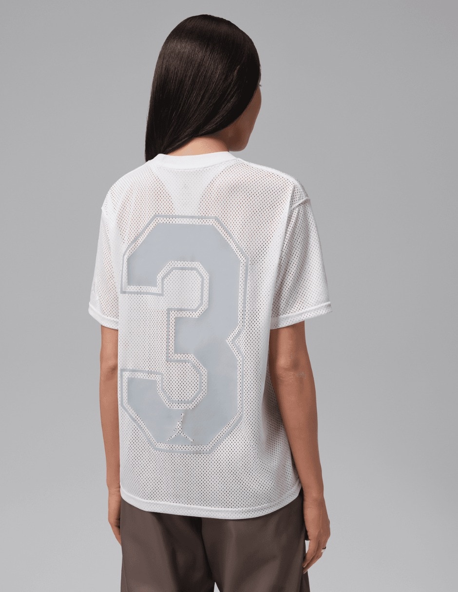 Playera manga corta w j flt ss gf tee jdn apla cuello redondo para mujer 2