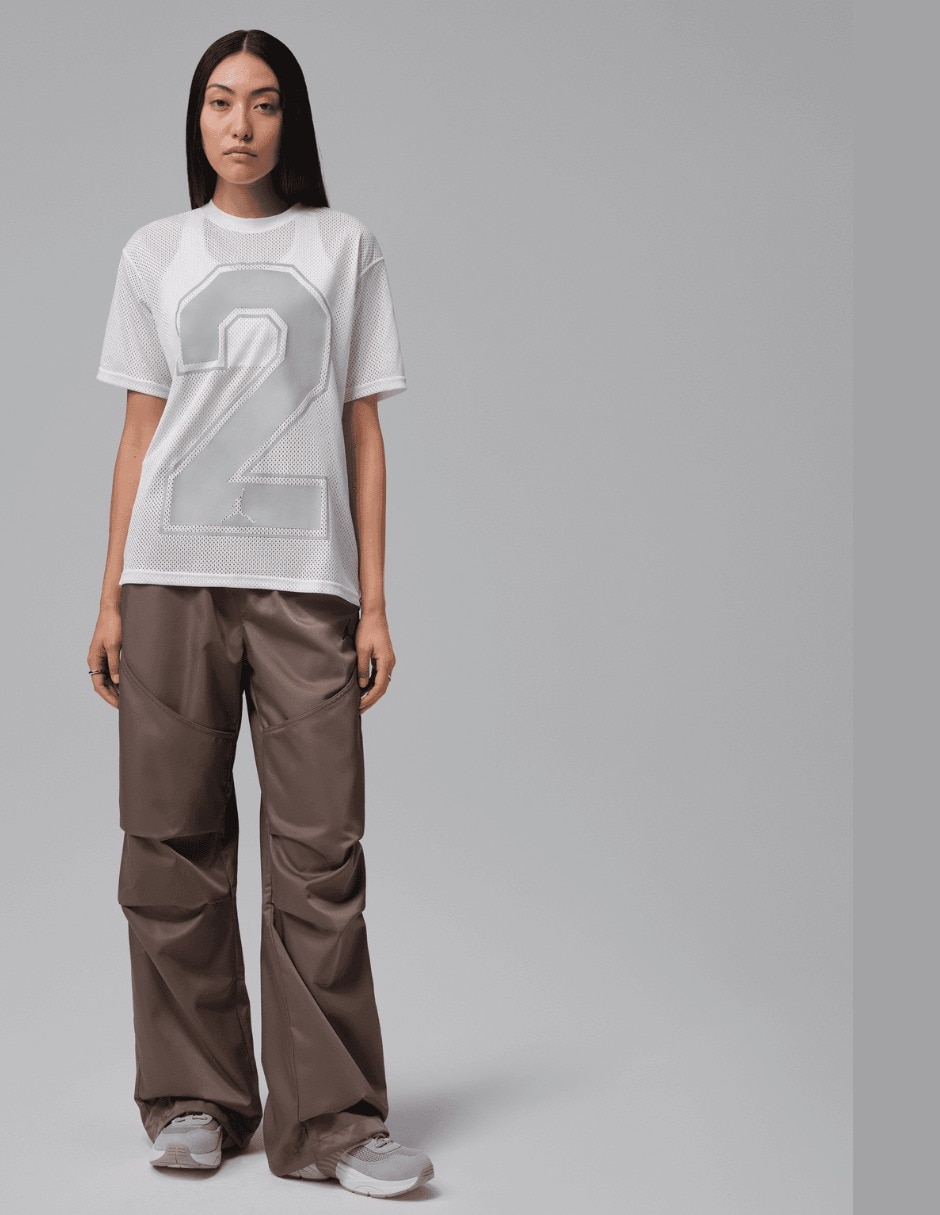 Playera manga corta w j flt ss gf tee jdn apla cuello redondo para mujer 5