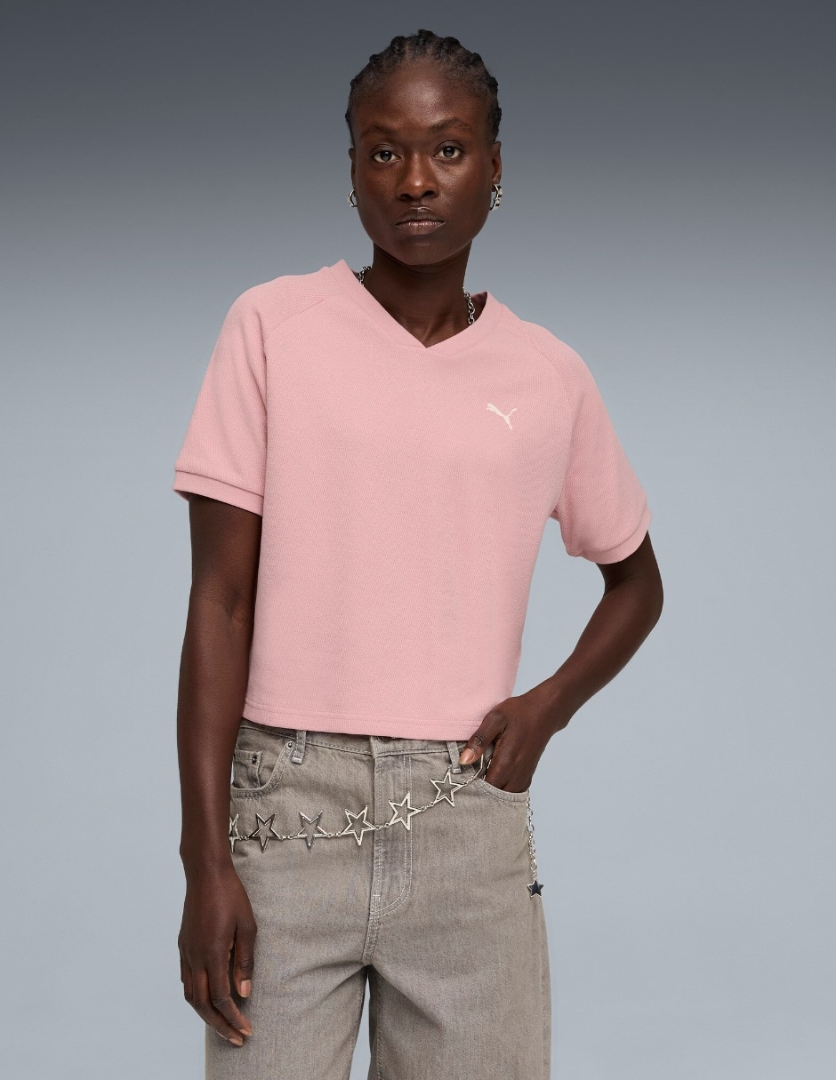 Playera Class Relaxed Pinnacle manga corta para mujer