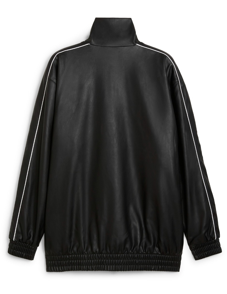 Chamarra Casual PUMA T7 Oversized Pleather Track Jacket No impermeable de Algodón para mujer