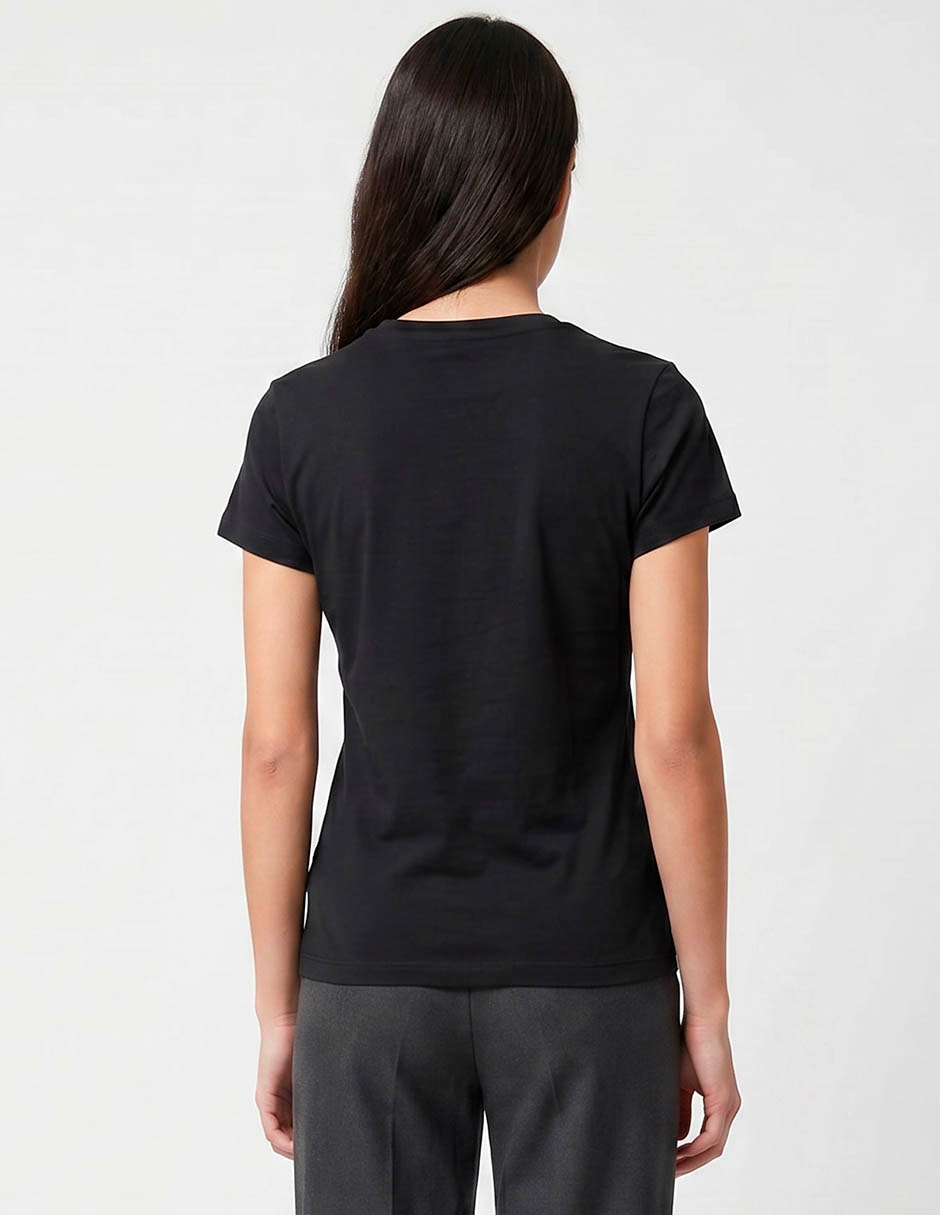 Playera manga corta cuello redondo para mujer 2