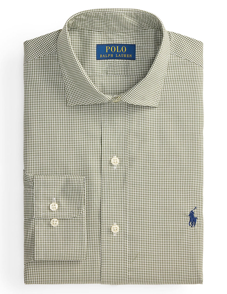 Camisa formal de algodón manga larga para hombre 13