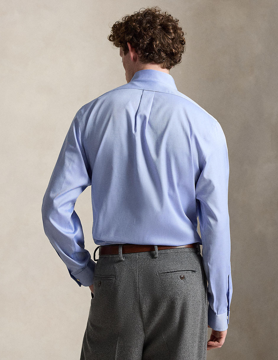 Camisa formal de algodón manga larga para hombre 2