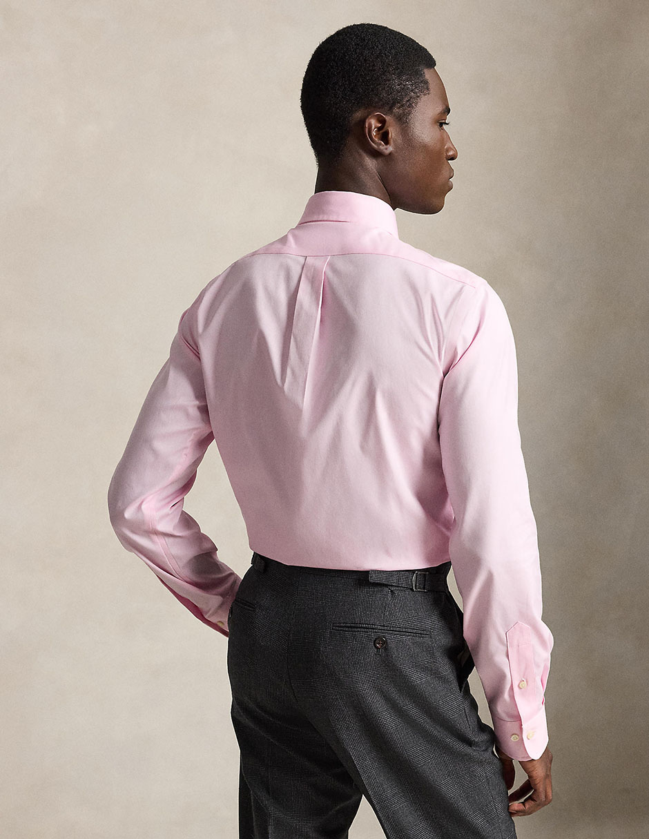 Camisa formal de algodón manga larga para hombre 8