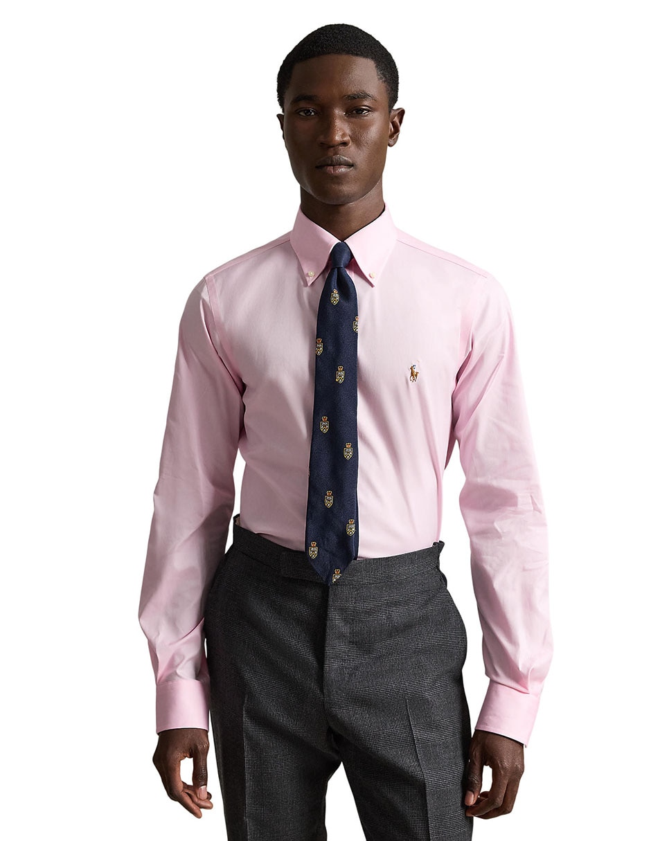 Camisa formal de algodón manga larga para hombre 2