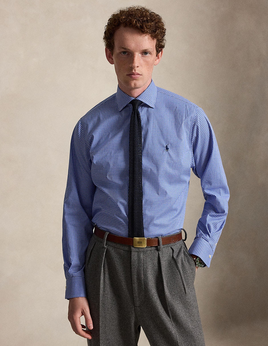 Camisa casual de algodón manga larga para hombre Camisa casual de algodón manga larga para hombre