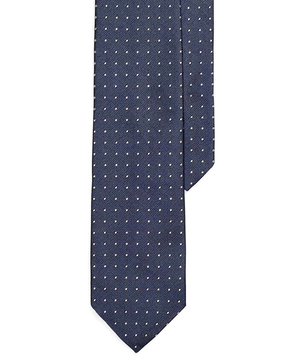 Corbata regular estampado lunares para hombre