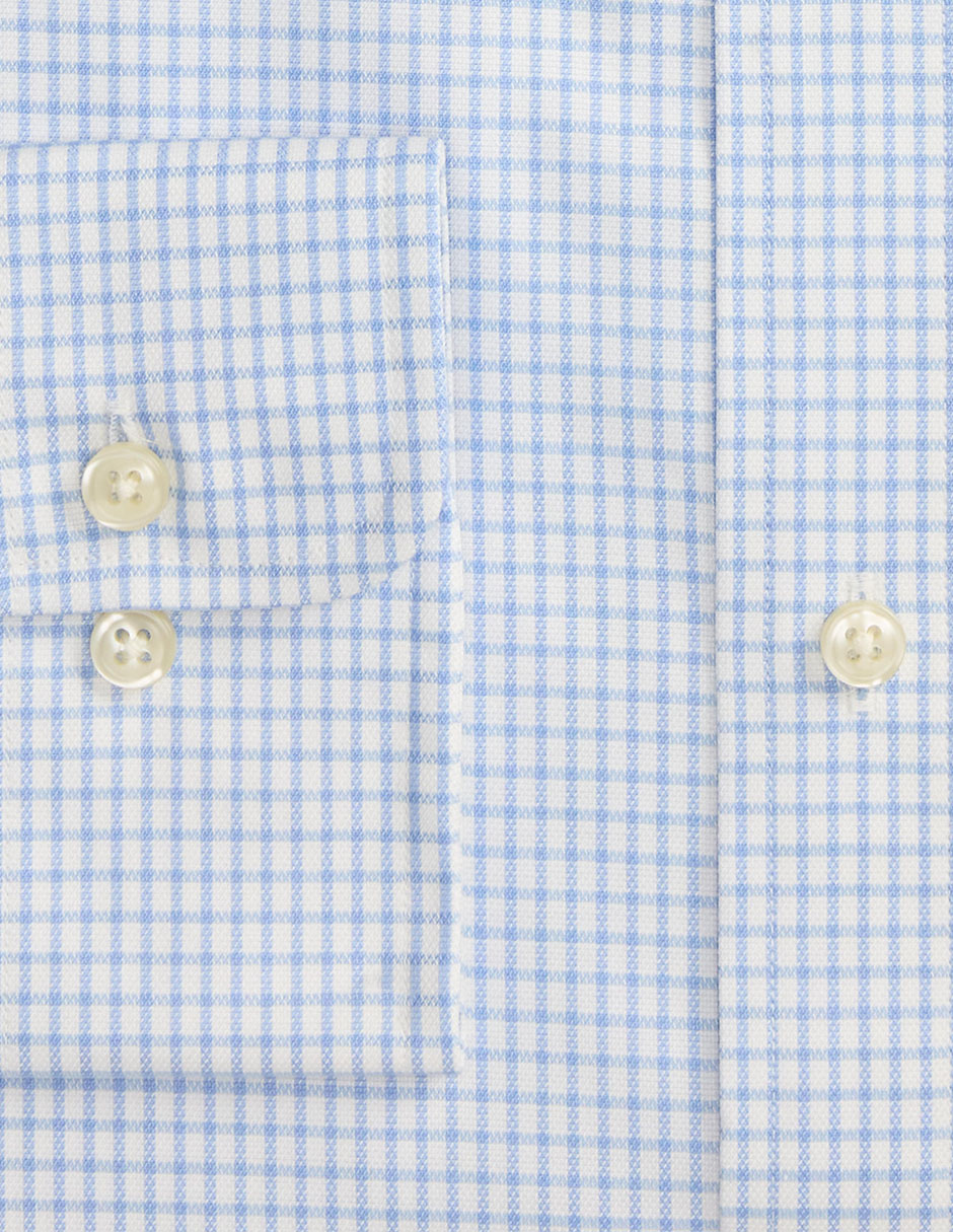 Camisa business casual de algodón manga larga para hombre 12