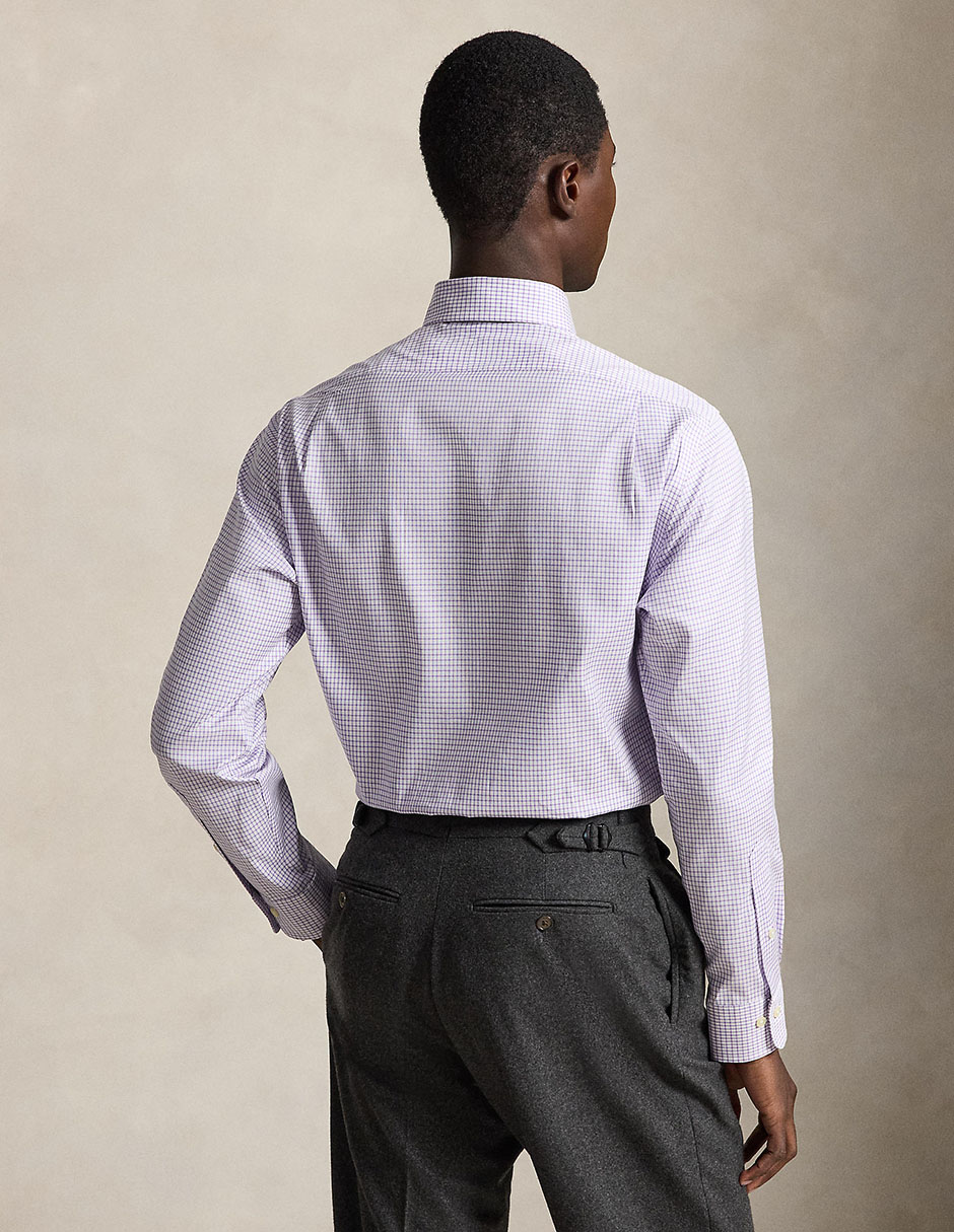 Camisa formal de algodón manga larga para hombre 3