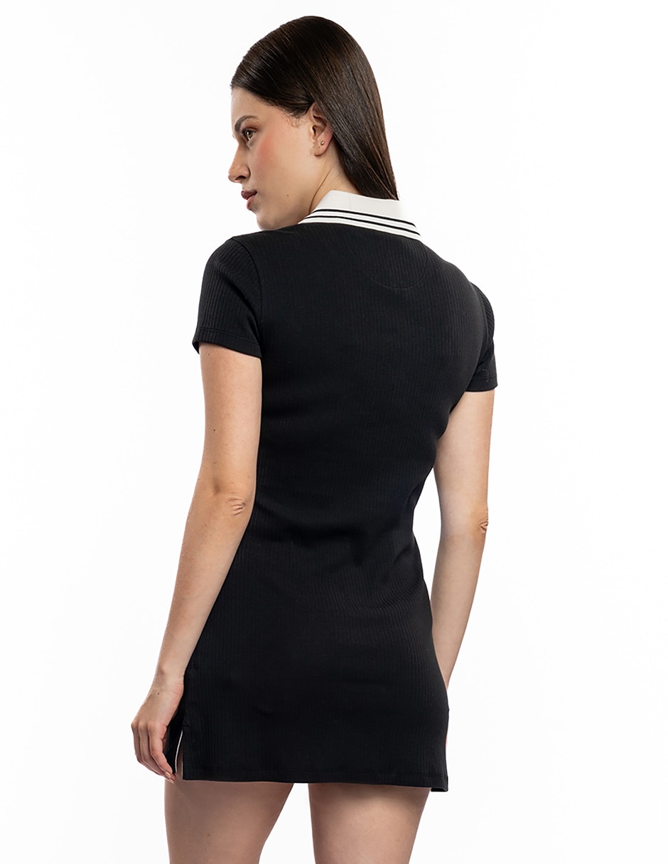 Vestido arriba rodilla casual priscilla collard para mujer 6