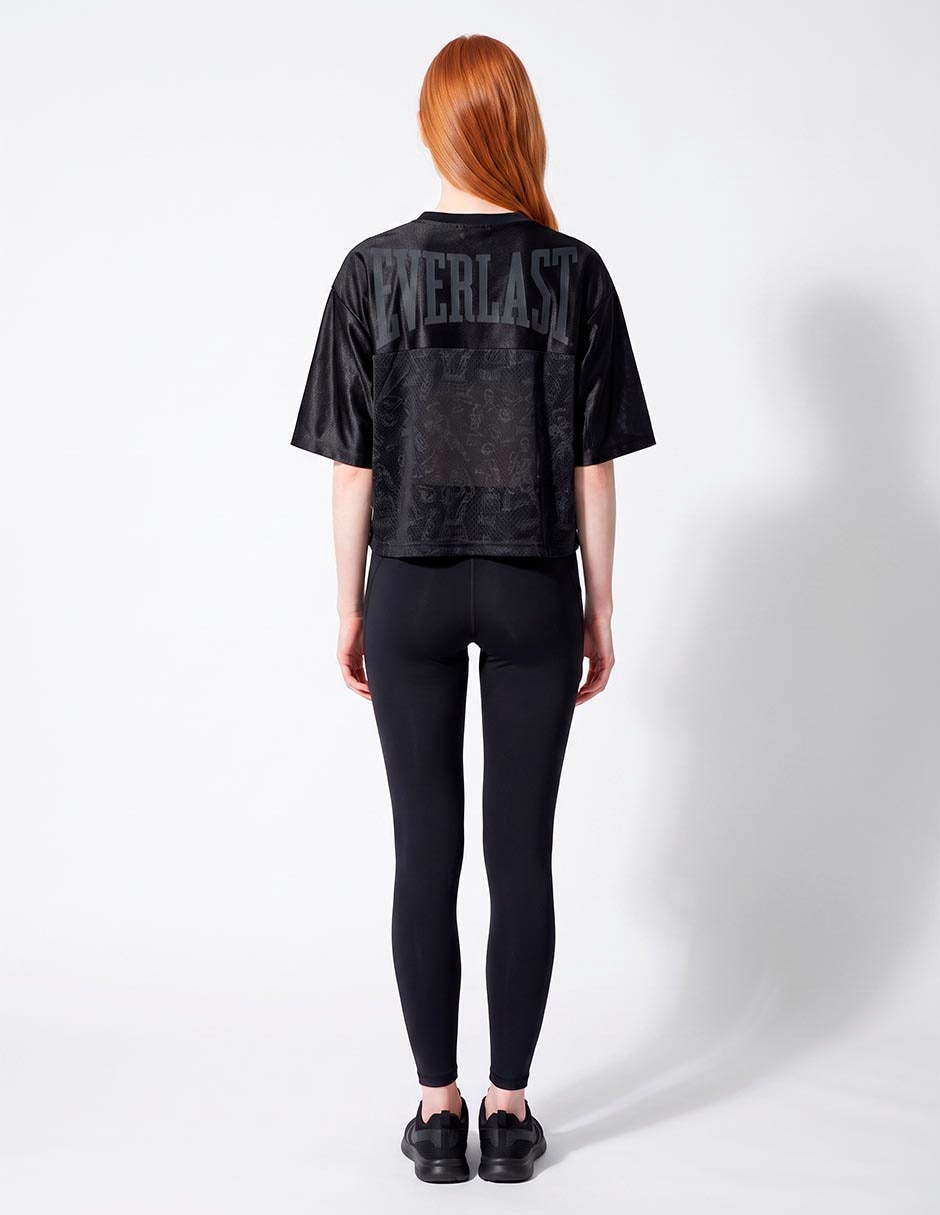 Playera manga al codo everlast urban pro cuello redondo para mujer