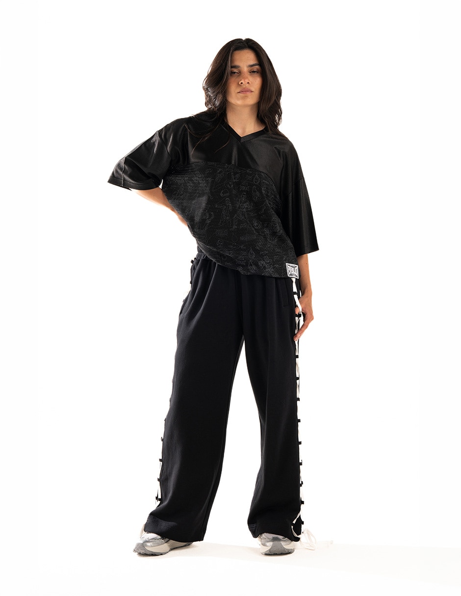 Playera manga al codo everlast urban pro cuello redondo para mujer