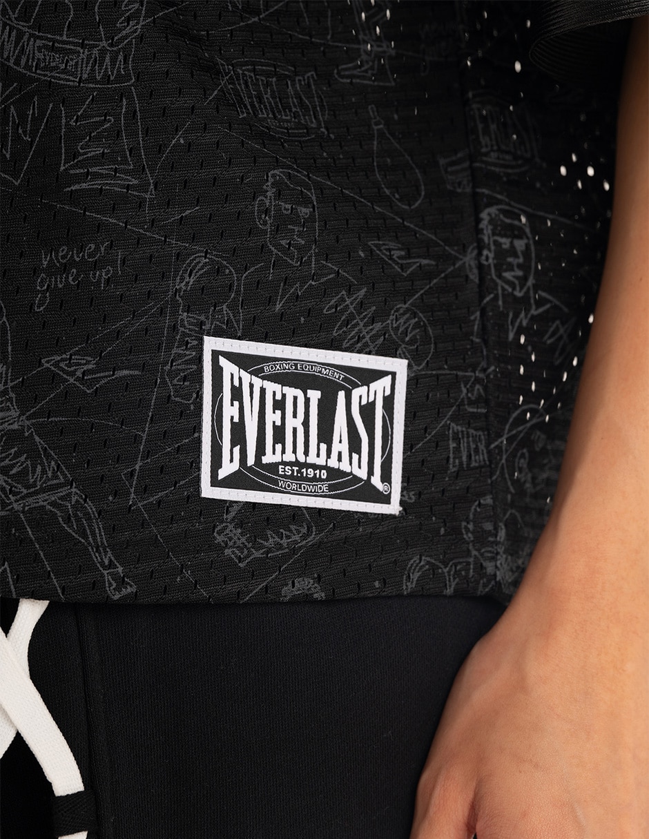 Playera manga al codo everlast urban pro cuello redondo para mujer