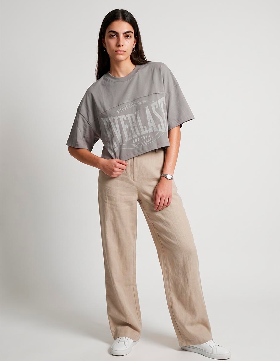 Playera manga corta urban pro cuello redondo para mujer