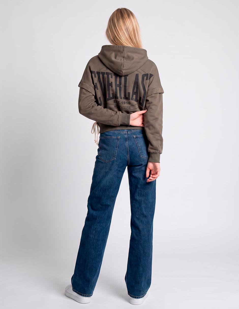 Chamarra casual everlast urban pro impermeable de algodón para mujer