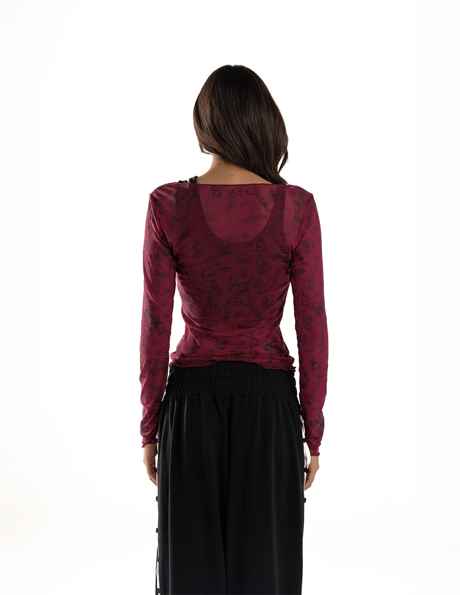 Playera manga corta urban pro cuello redondo para mujer 2