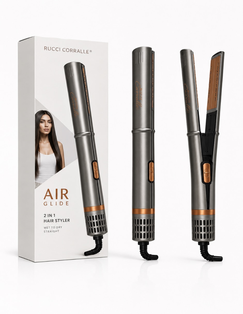 Plancha para cabello con aire Air Glide Hd134 placas de cerámica - iones Plancha para cabello con aire Air Glide Hd134 placas de cerámica - iones
