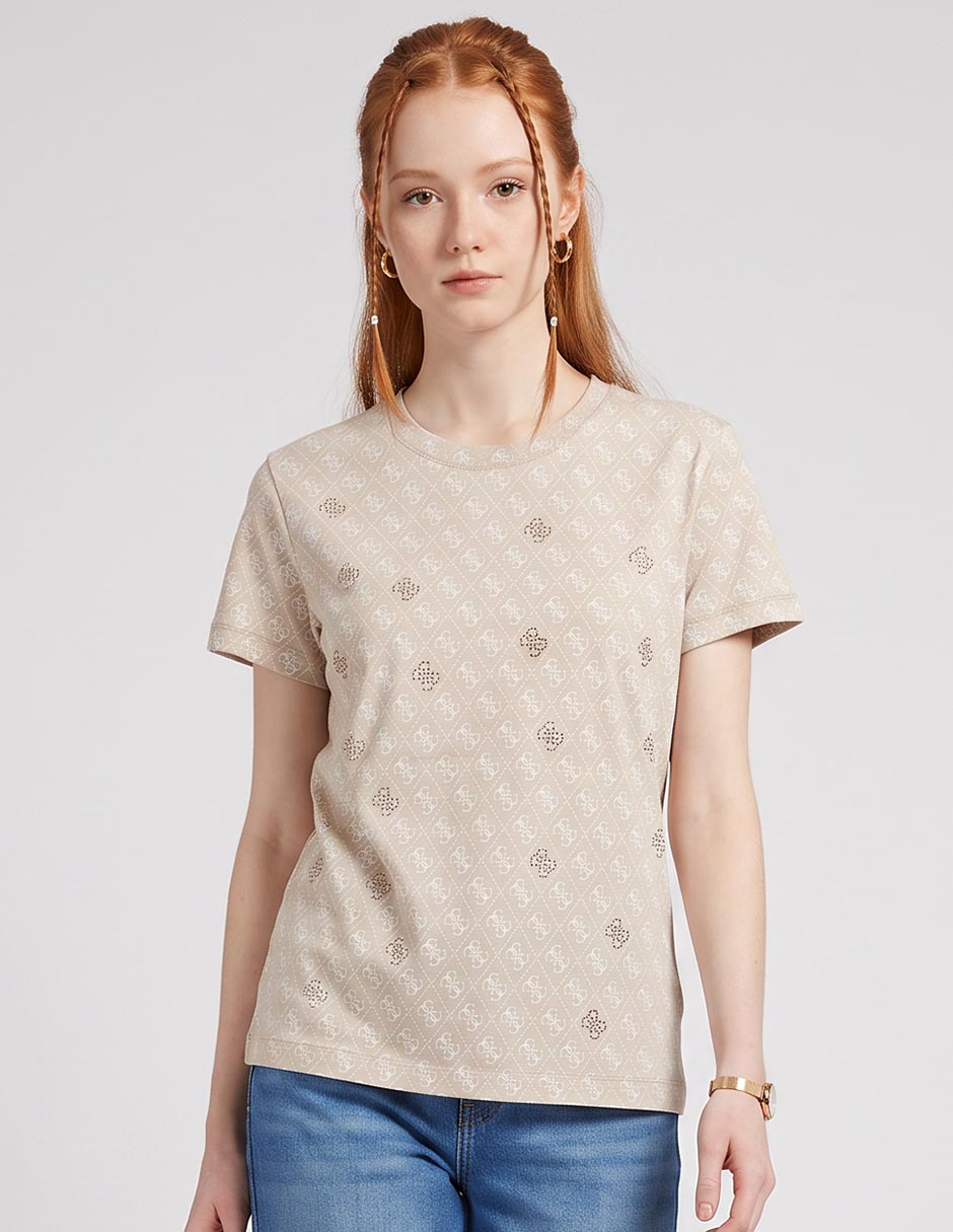 Playera manga corta sm26 cuello redondo para mujer Playera manga corta sm26 cuello redondo para mujer