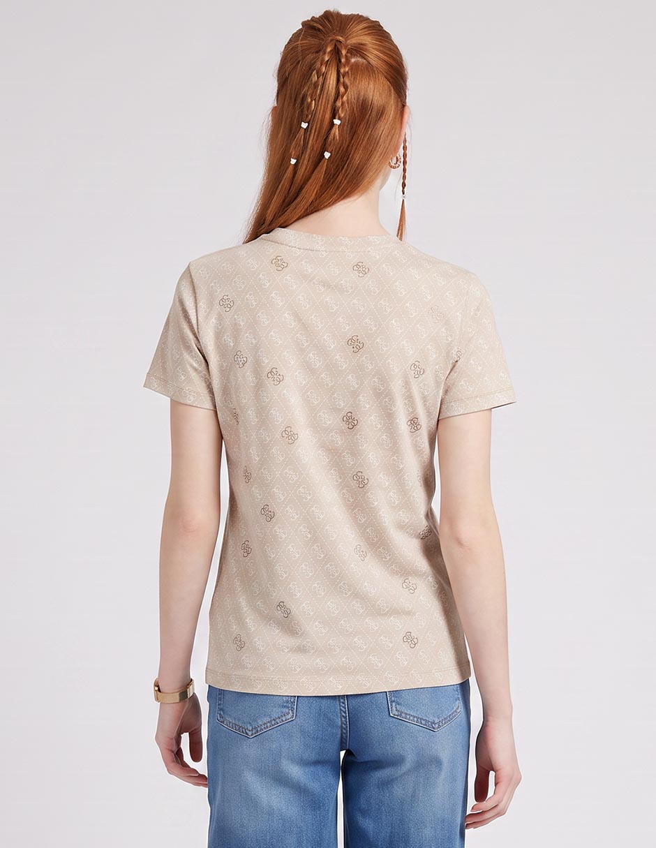 Playera manga corta sm26 cuello redondo para mujer 2
