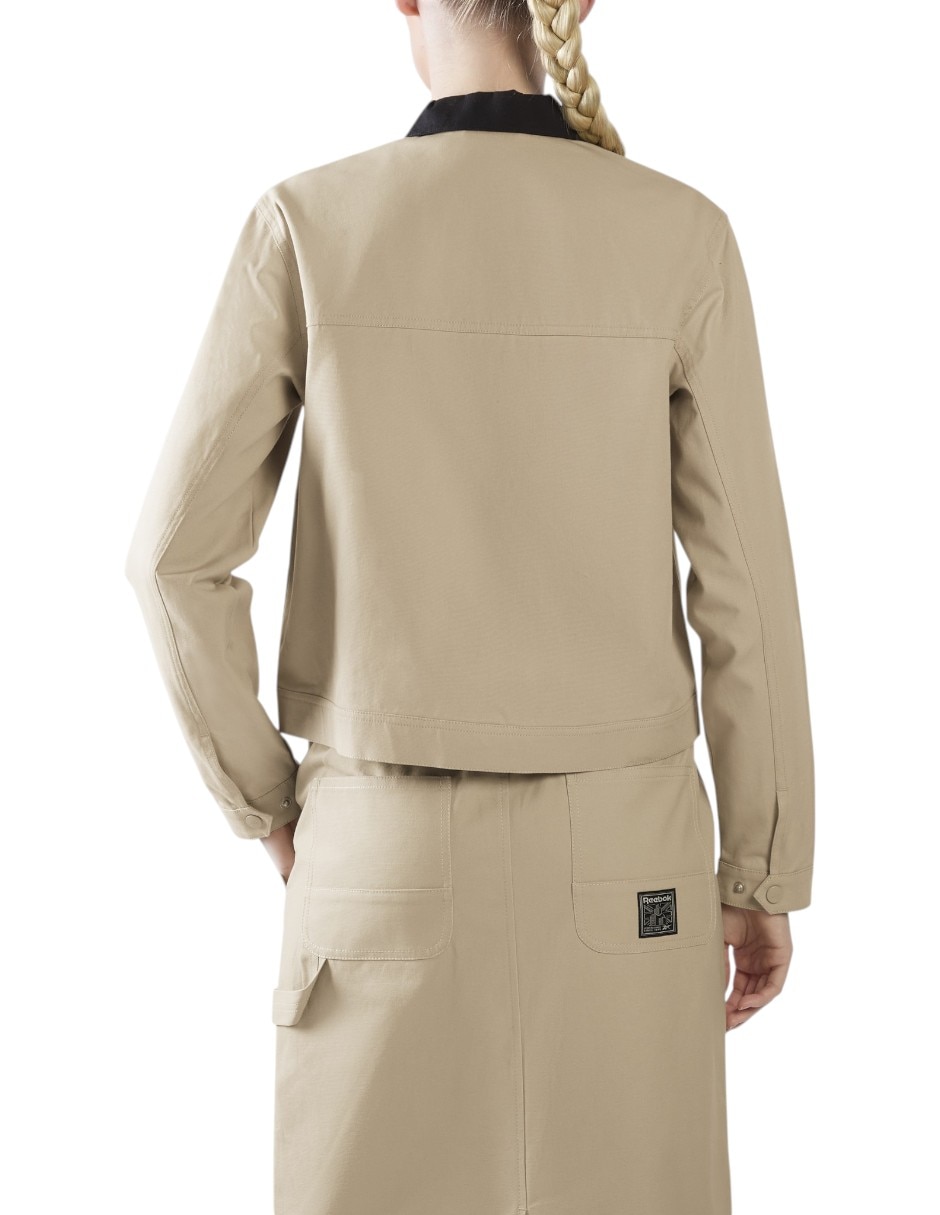 Chamarra Workwear Cropped Canvas para mujer 2