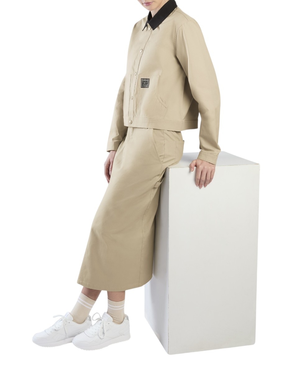 Chamarra Workwear Cropped Canvas para mujer 4