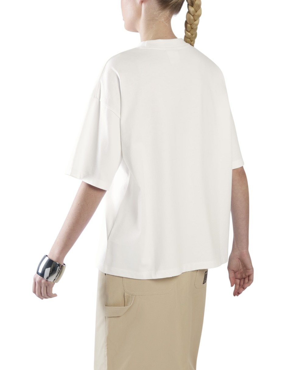 Playera manga corta Workwear Boxy T-Shirt cuello redondo mujer 2