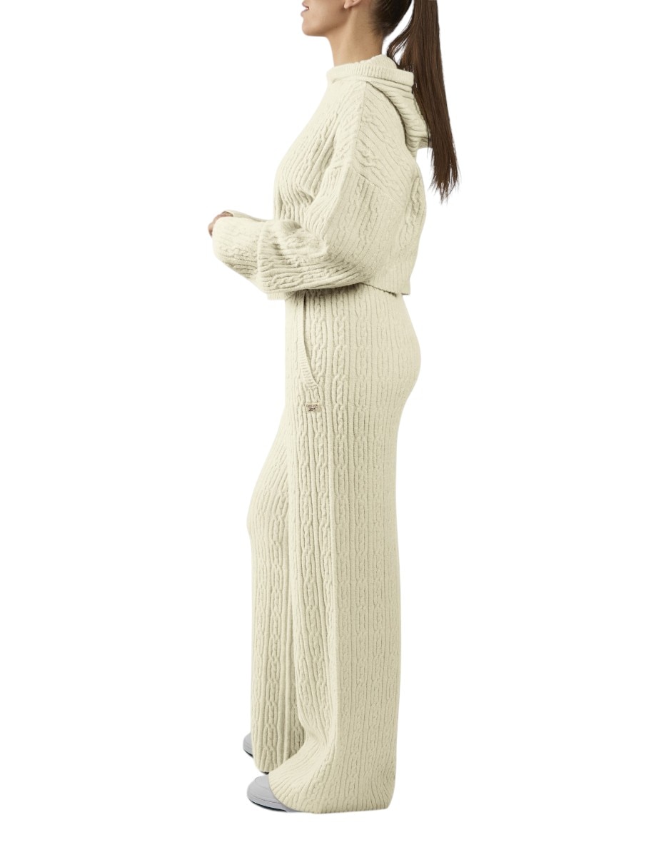 Pants straight con elástico para mujer 4