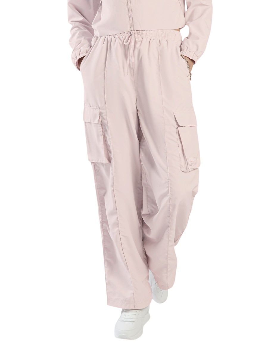Pants straight con elástico para mujer