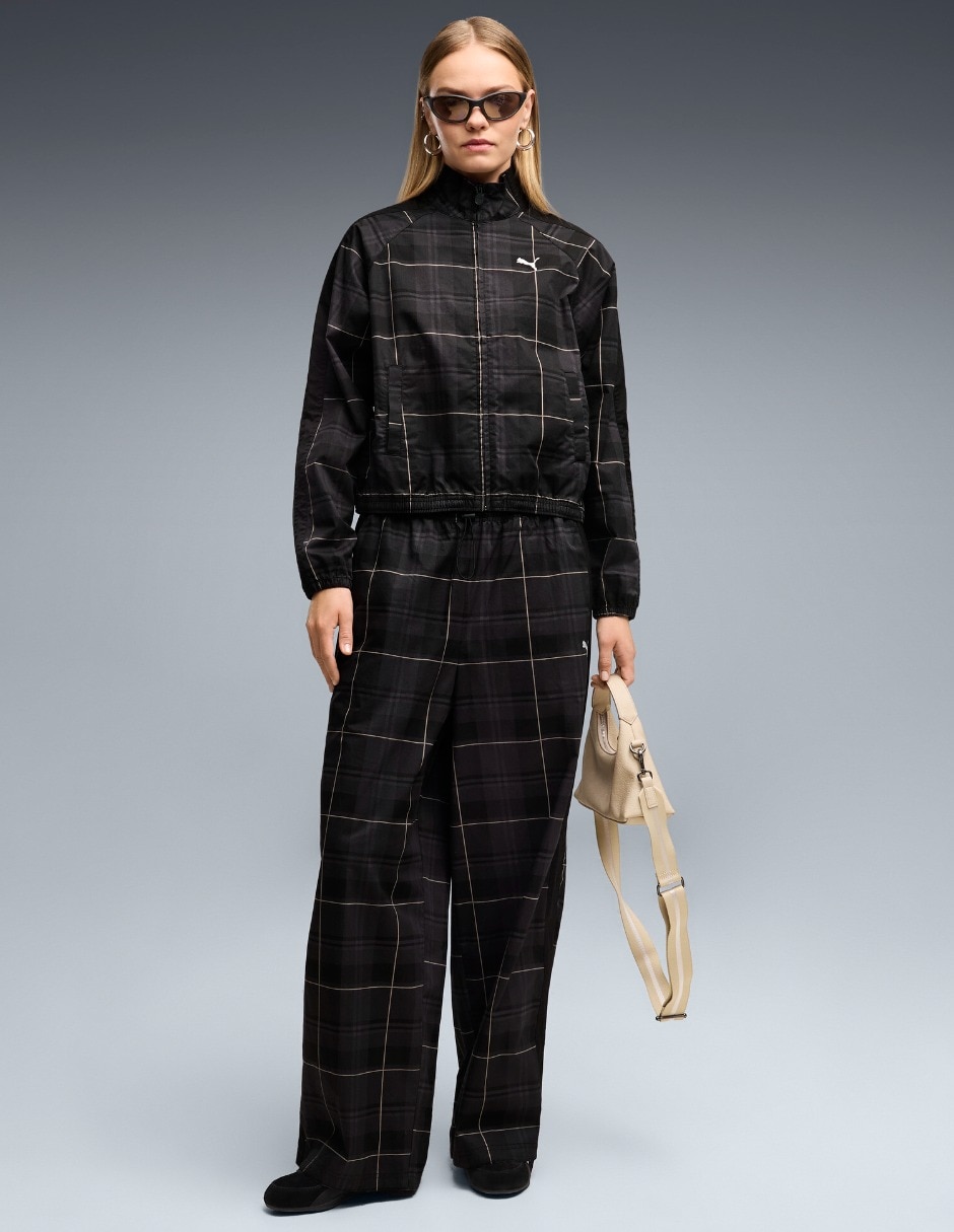 Chamarra T7 Relaxed Tartan Wo para mujer 3