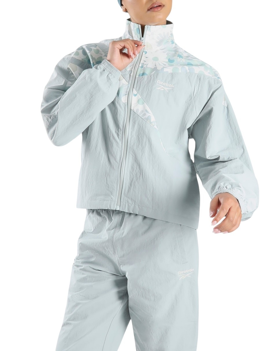 Chamarra Vector Floral Wm Track Top para mujer