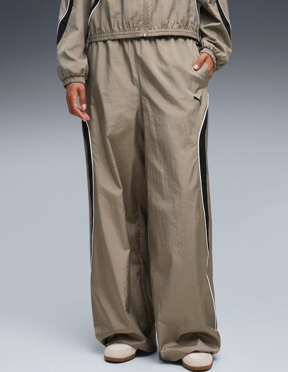 Pants regular con elástico para mujer